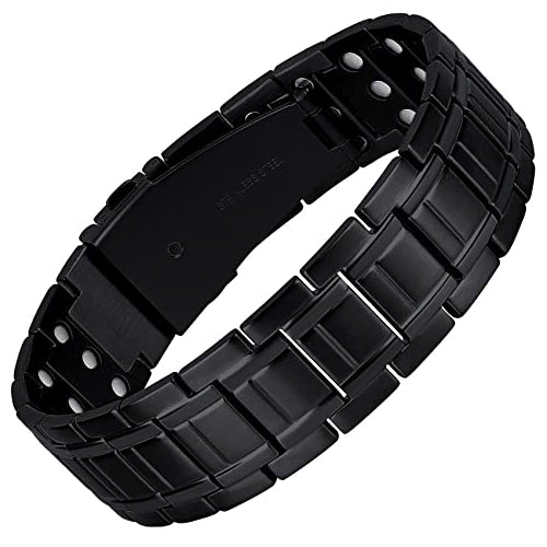 3x Magnetic Titanium Steel Bracelet for Men Ultra Powerful 3500 Gauss