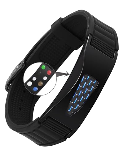Feraco Ultra Strength Magnetic Bracelets for Men Women, 7 in 1 Protection Silicone Sports Wristband for Balance & Energy
