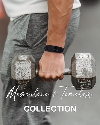 Feraco Ultra Strength Magnetic Bracelets for Men Women, Silicone Sports Wristband for Balance & Energy