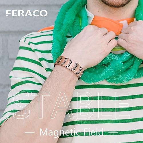 Feraco 3X Strength Copper Bracelets for Men
