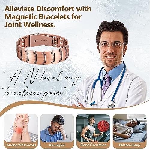 Feraco 3X Strength Copper Bracelets for Men