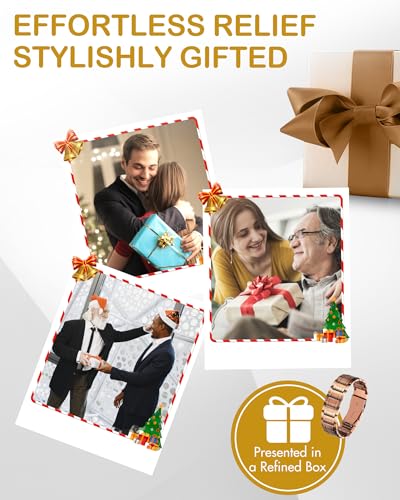 Feraco 3X Strength Copper Bracelet for Men, 99.99% Pure Copper