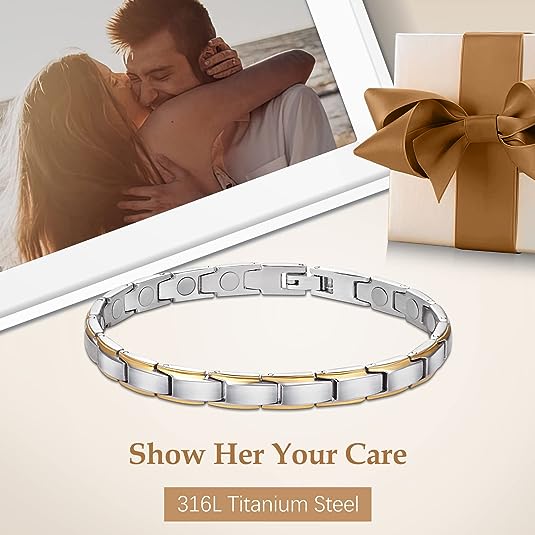 Titanium Steel Magnetic Bracelet for Women Arthritis