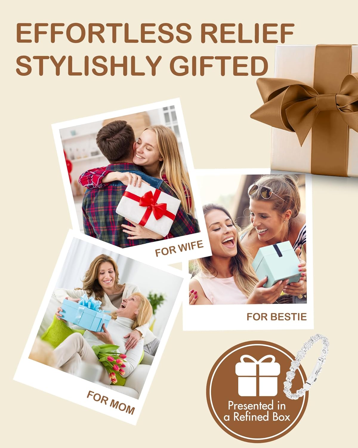 Feraco Copper Bracelets for Women, Ultra Strength Magnetic Bracelet with 3800 Gauss Neodymium Magnets & Dazzling Cubic Zirconia, 99.99% Pure Copper Jewelry Gift, Heart Shape