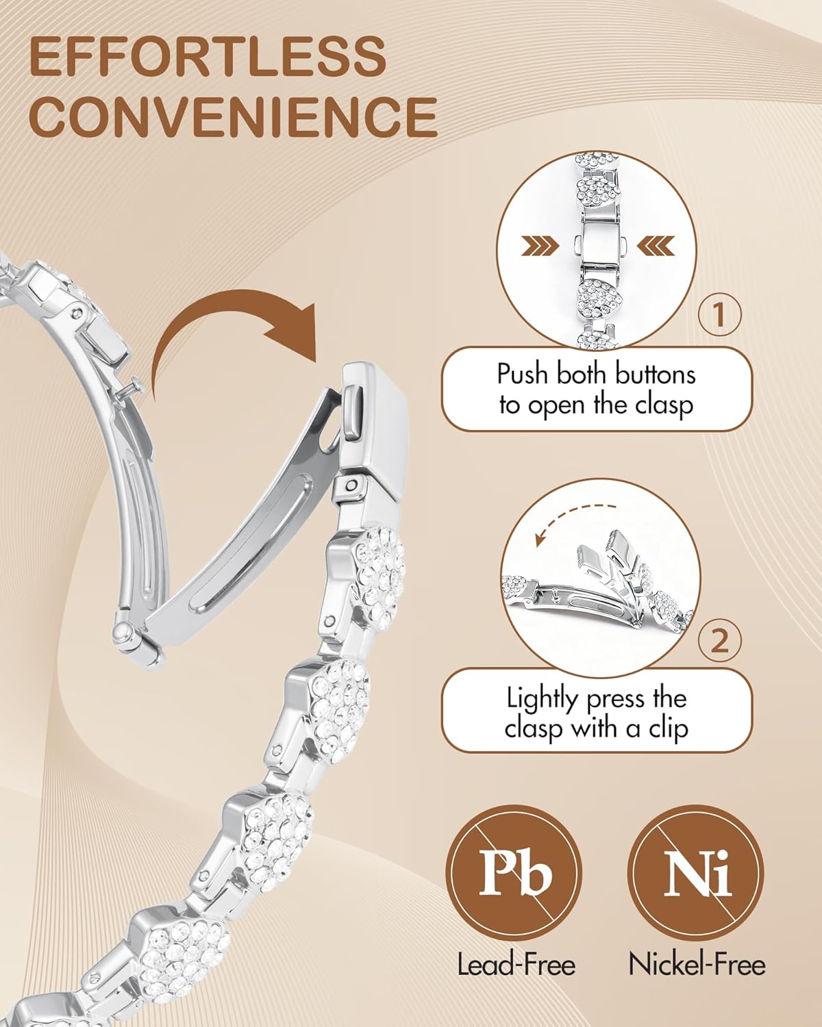 Feraco Copper Bracelets for Women, Ultra Strength Magnetic Bracelet with 3800 Gauss Neodymium Magnets & Dazzling Cubic Zirconia, 99.99% Pure Copper Jewelry Gift, Heart Shape