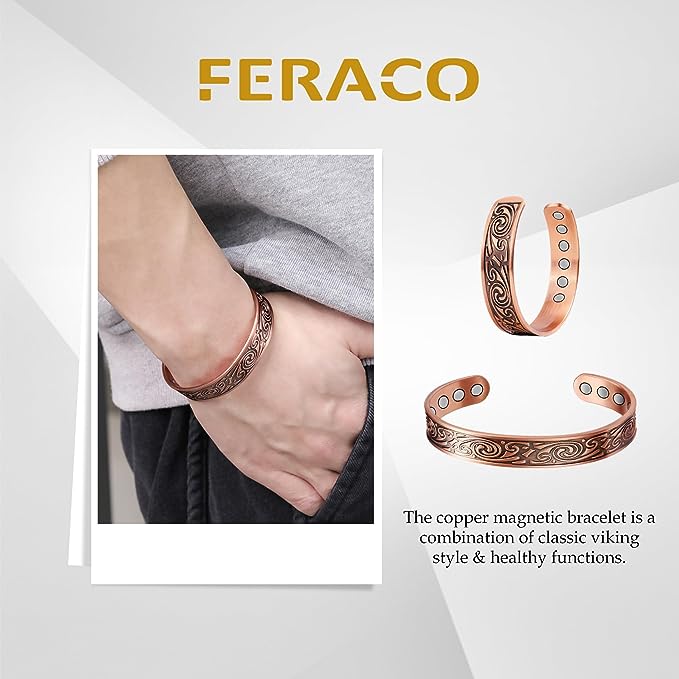 Copper Bracelets for Men for Arthritis & Joint Pain Relief