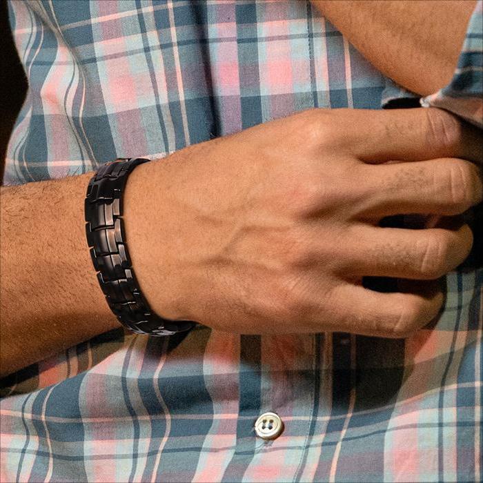 Mens Titanium magnetic bracelets 