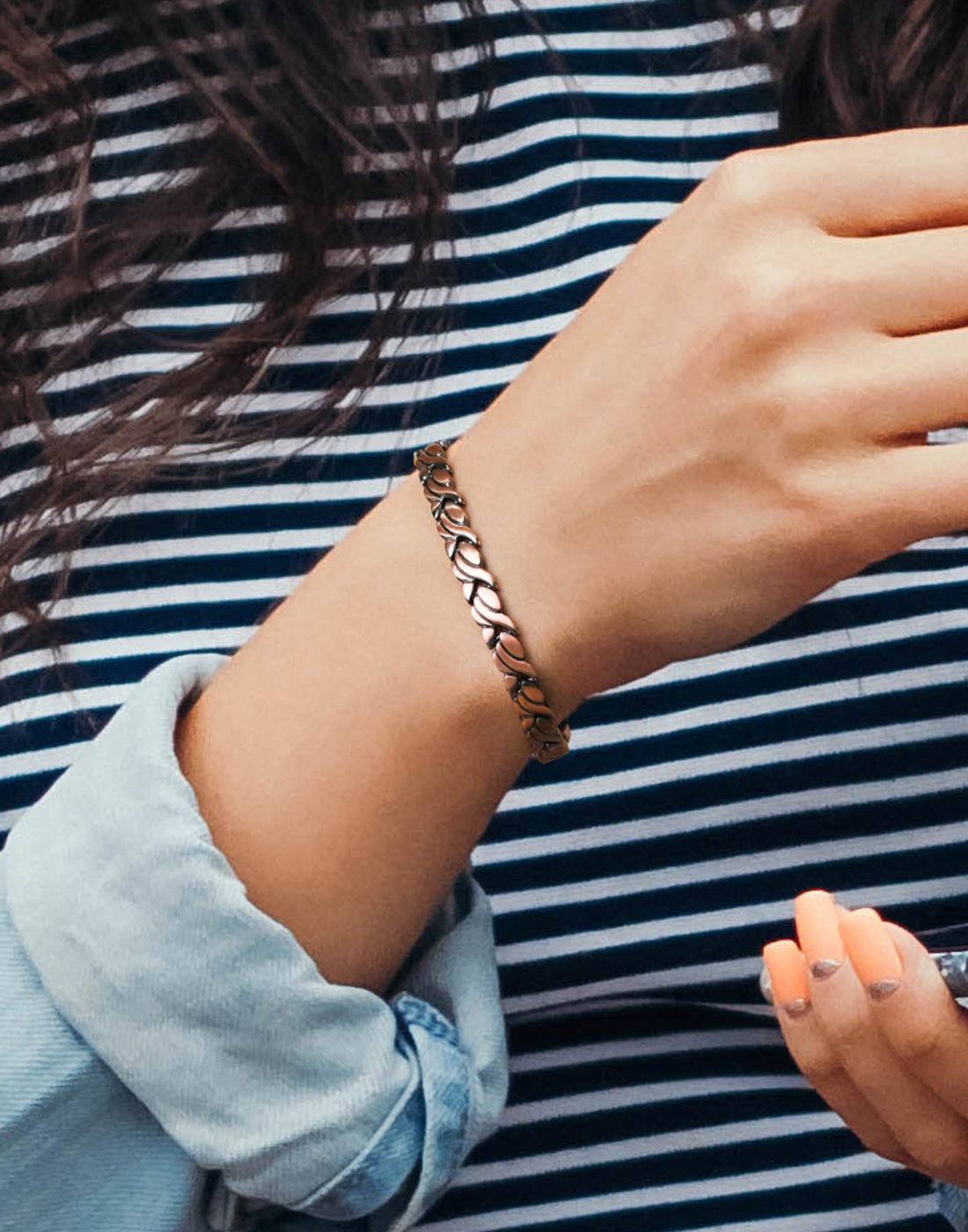 Women Copper Magnetic Bracelets