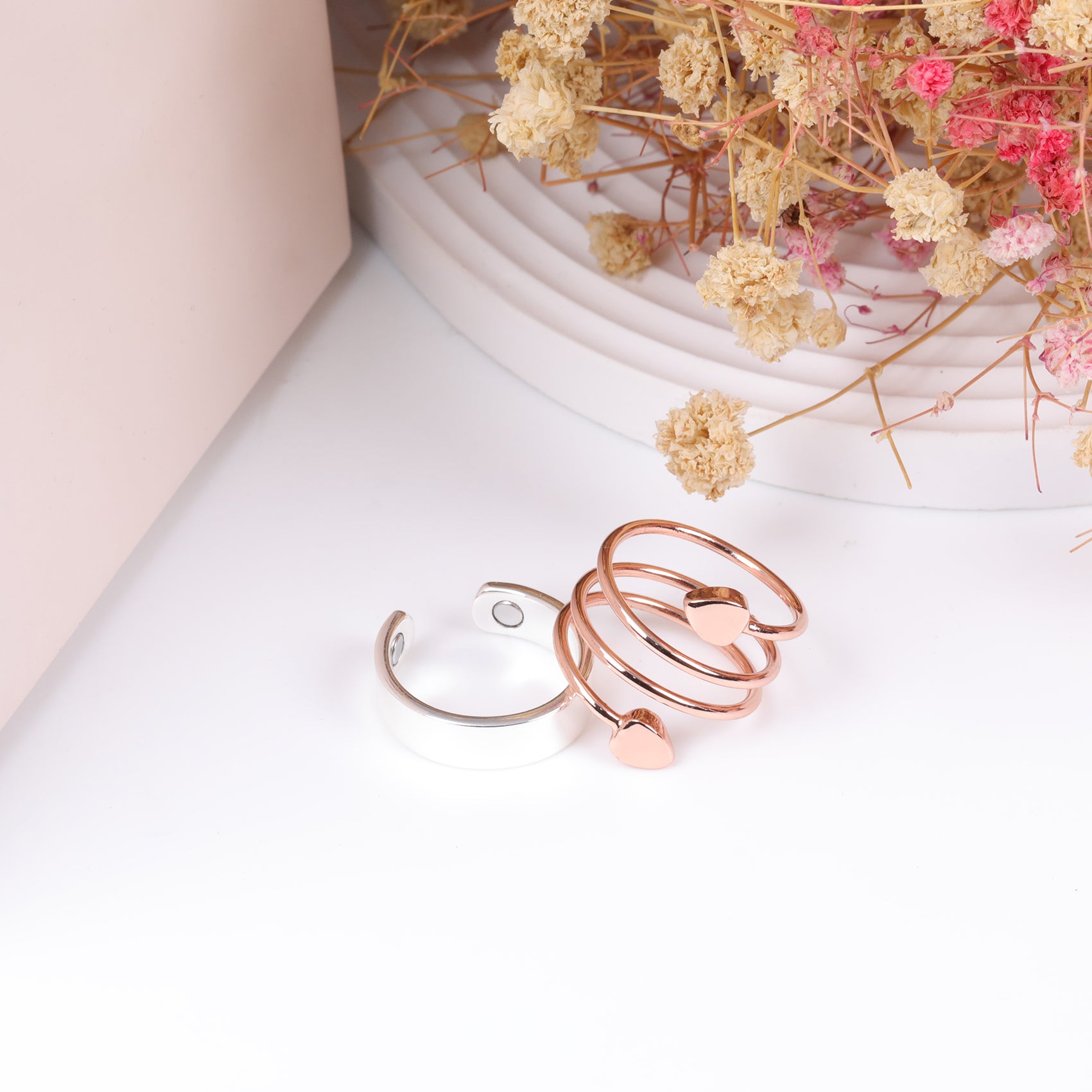Glossy Magnets Copper Rings