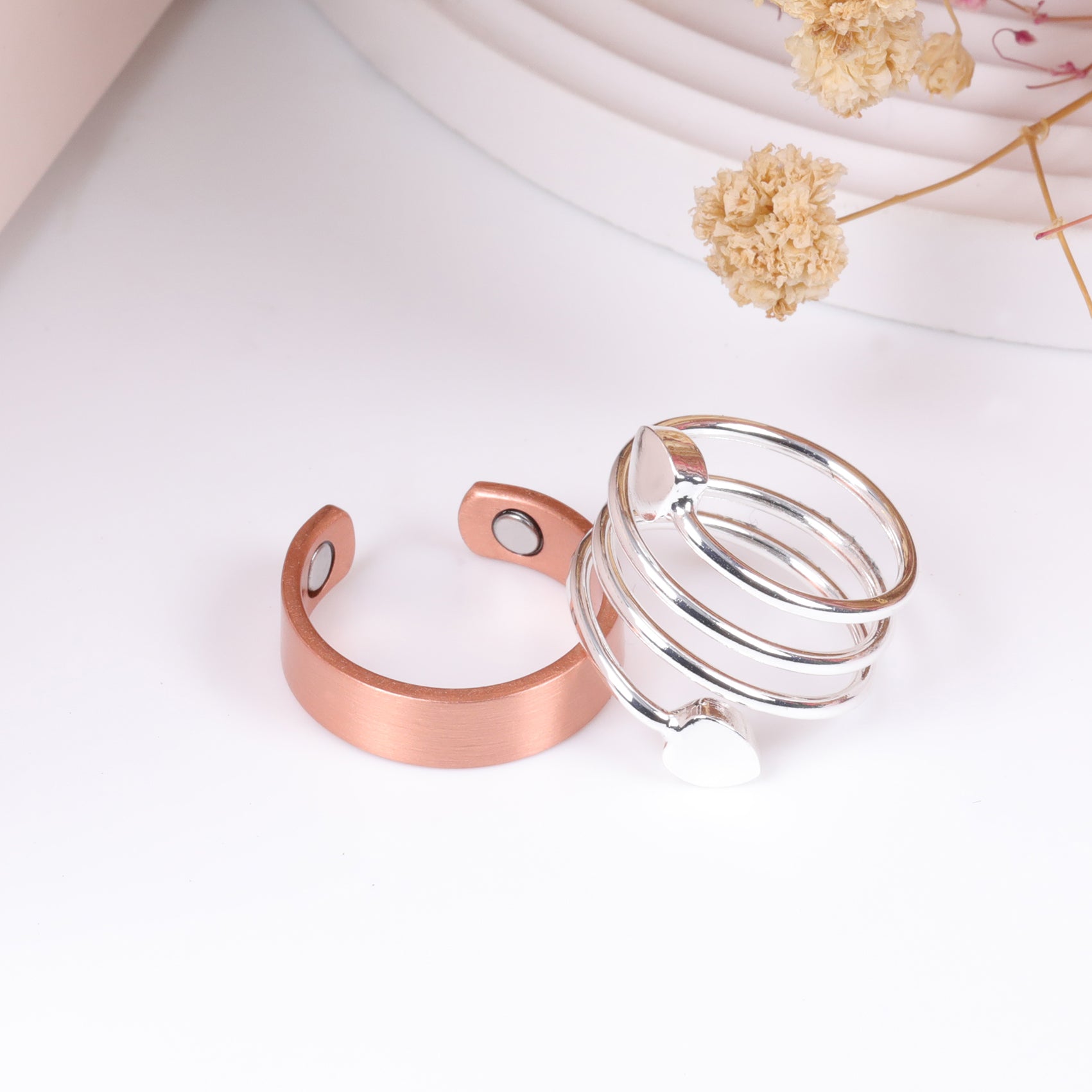 Glossy Magnets Copper Rings
