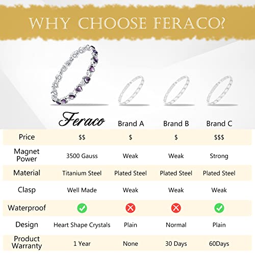 Love Sparkling Crystals Magnetic Bracelet for Women.