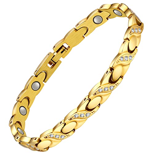 Sparkling Crystals Magnetic Bracelets for Women.