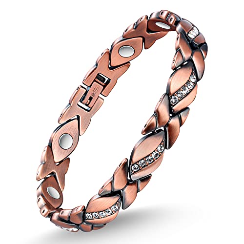 Copper Bracelet for Women for 99.99% Solid Copper Magnetic Bracelets.