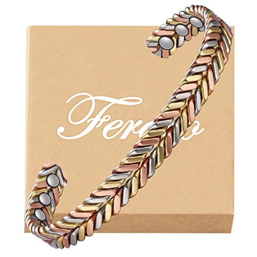 Fashionable Braided Copper Bracelet for Women.