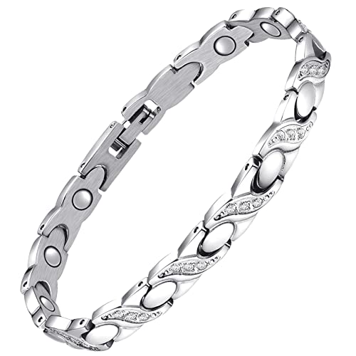 Sparkling Crystals Magnetic Bracelets for Women.