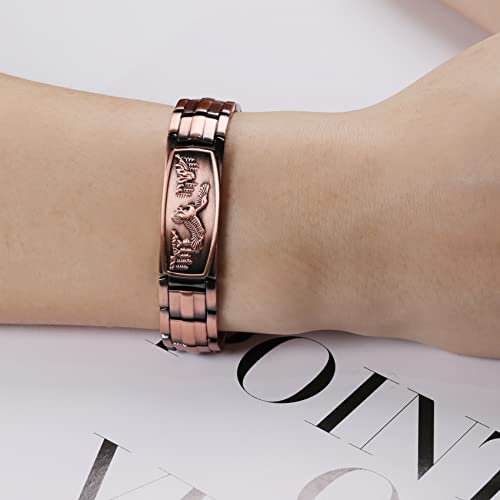 Eagle Pattern Pure Copper Bracelet for Men.