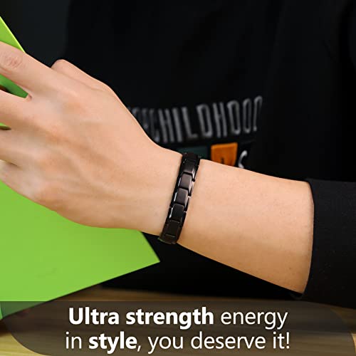 Titanium Steel Magnet Therapy Bracelets.