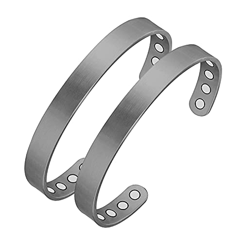2 Pcs Copper Magnetic Cuff Bracelet.