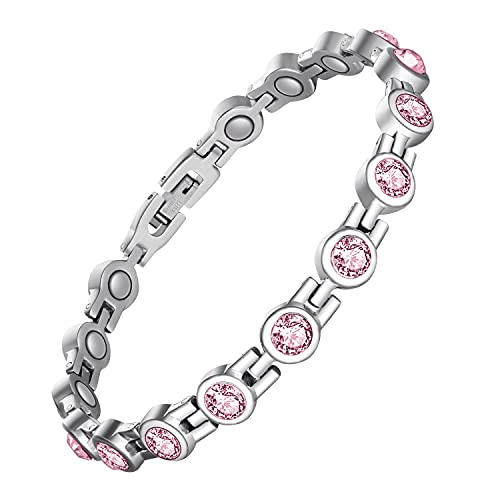 Gorgeous Sparkling Cubic Zirconia Magnetic Bracelet for Women.