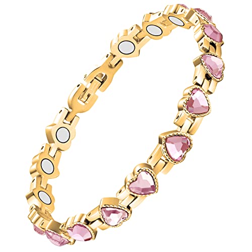 Love Sparkling Crystals Magnetic Bracelet for Women.