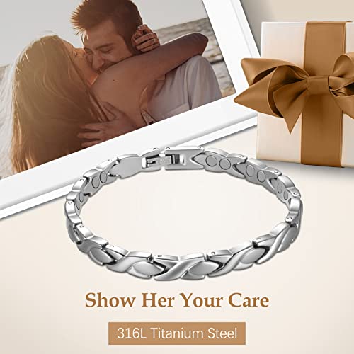 Unique X Shape Magnetic Bracelet for Women.