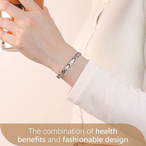 Unique X Shape Magnetic Bracelet for Women.