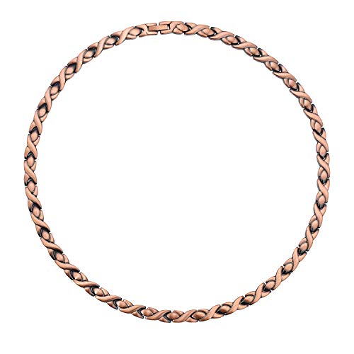 Copper Magnetic Therapy Necklace Unique X Shape.