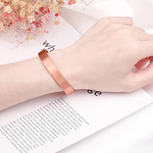 2 Pcs Sleek Copper Magnetic Bracelet with 11 Magnets.