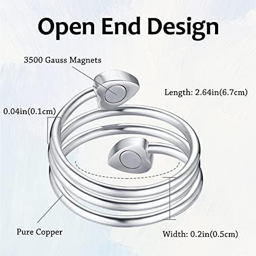 Unique X Shape 99.99% Solid Copper Magnetic Bracelets.