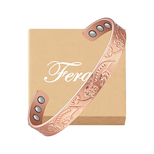 99.99% Pure Copper Magnetic Bangles.