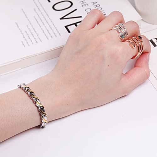 Lymph Detox Magnetic Bracelet Ring Magnet & Copper Ring.