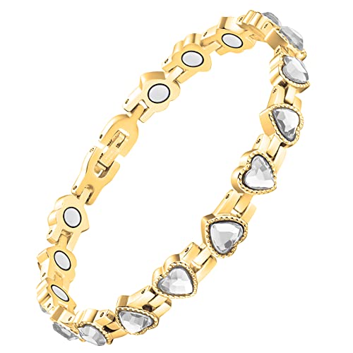 Love Sparkling Crystals Magnetic Bracelet for Women.