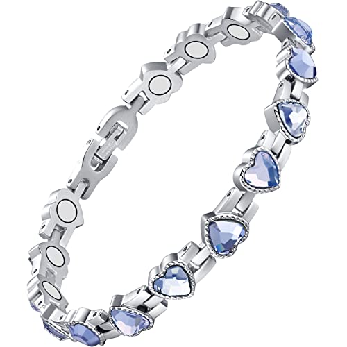 Love Sparkling Crystals Magnetic Bracelet for Women.
