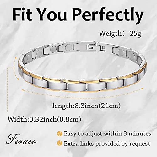 Titanium Steel Magnetic Bracelet for Women Arthritis.