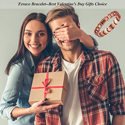 Copper Bracelet for Men 99.99% Solid Copper Magnetic Bracelet