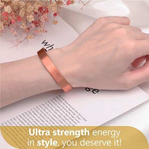 Pure Copper Sleek Magnetic Bracelet.