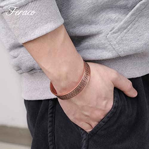12X Strength Wide Copper Bracelet for Men.