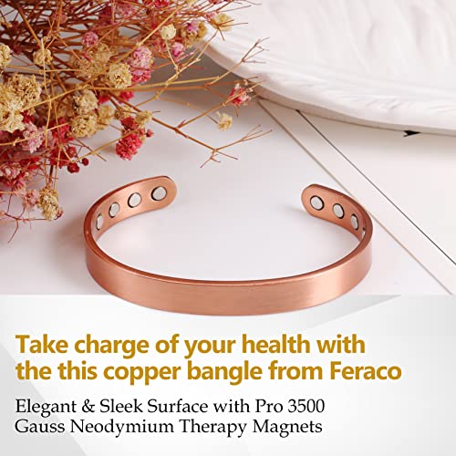 Pure Copper Sleek Magnetic Bracelet.