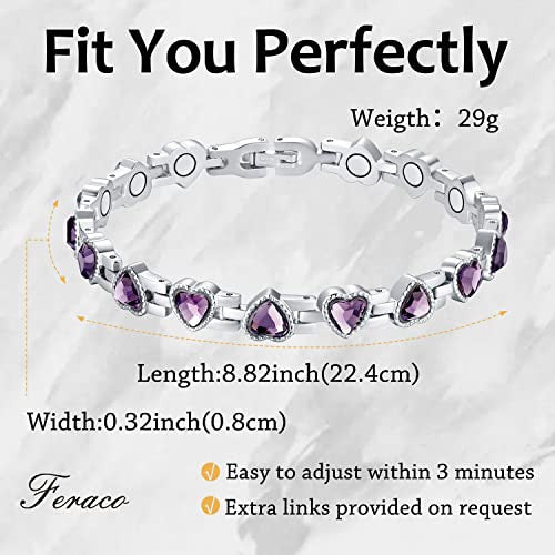 Lymphatic Drainage Therapeutic Magnetic Bracelet for Women Arthritis.