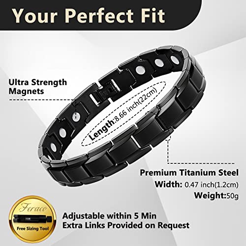 Titanium Steel Magnet Therapy Bracelets.