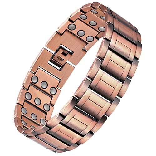 3X Strength Copper Magnetic Bracelet for men.