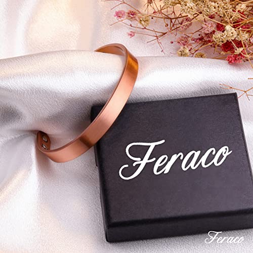 2 Pcs Sleek Copper Magnetic Bracelet with 11 Magnets.