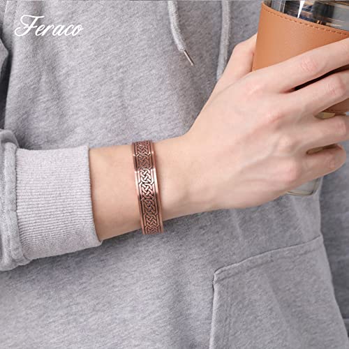 12X Strength Wide Copper Bracelet for Men.