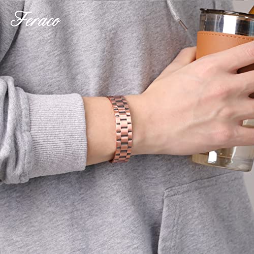 12X Strength Wide Copper Bracelet for Men Magnetic Bracelets for Men.