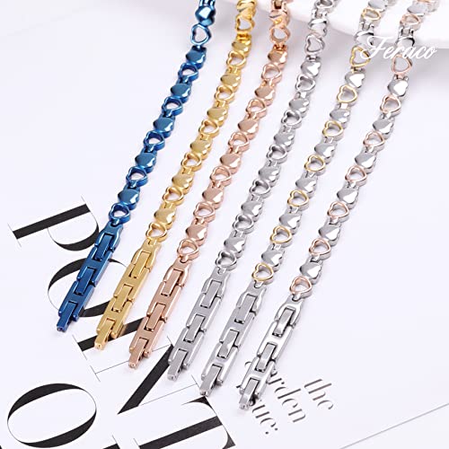 Magnet Bracelet & Ring for Women Titanium Steel Ultra Strength Magnetic Bracelets