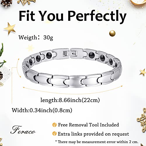 Black Gallstone Magnetic Bracelet for Women Elegant