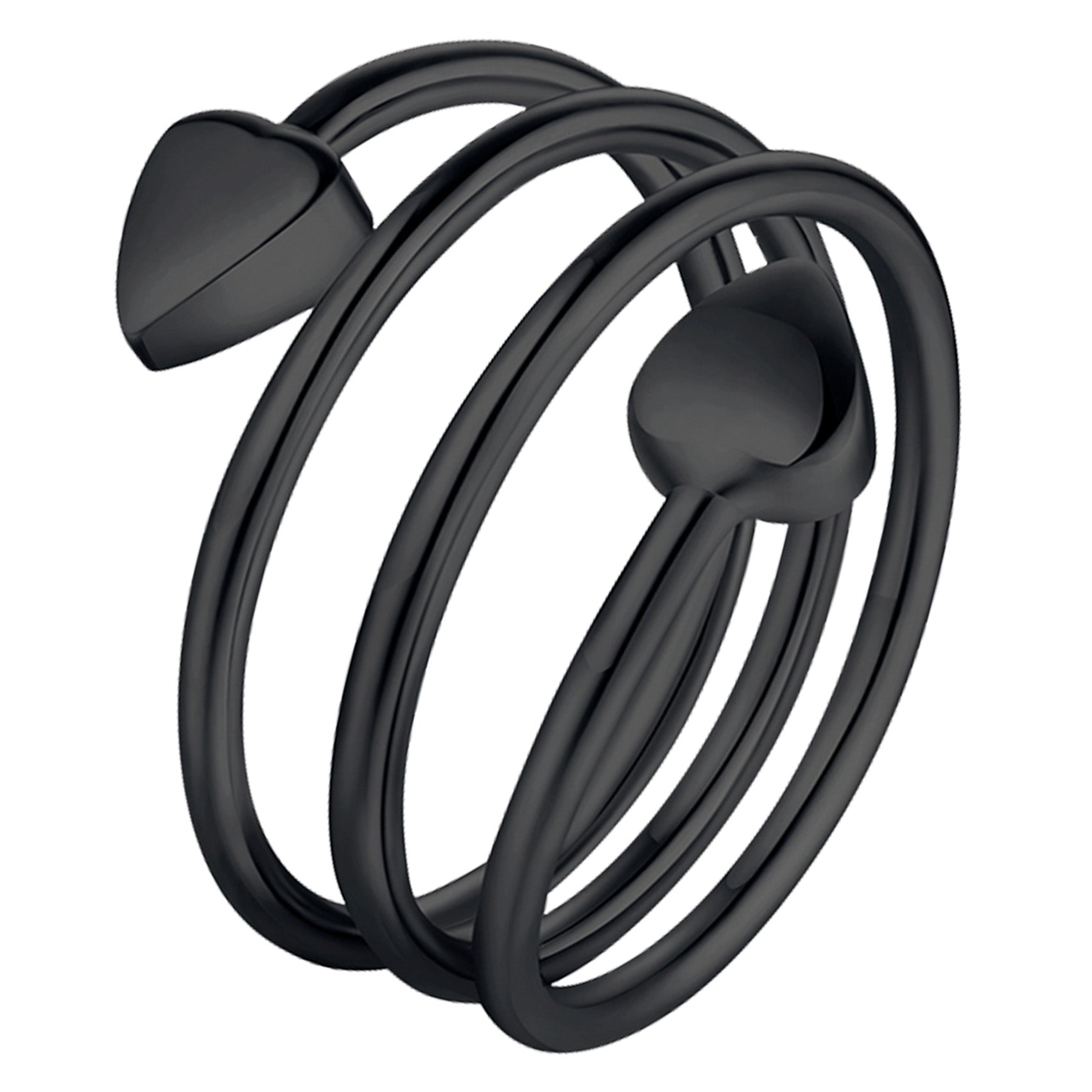 Women's Love Heart Magnets Copper Rings