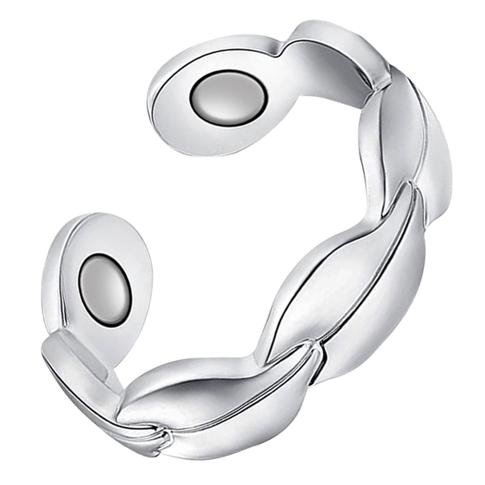 Feather Magnets Copper Rings for Women