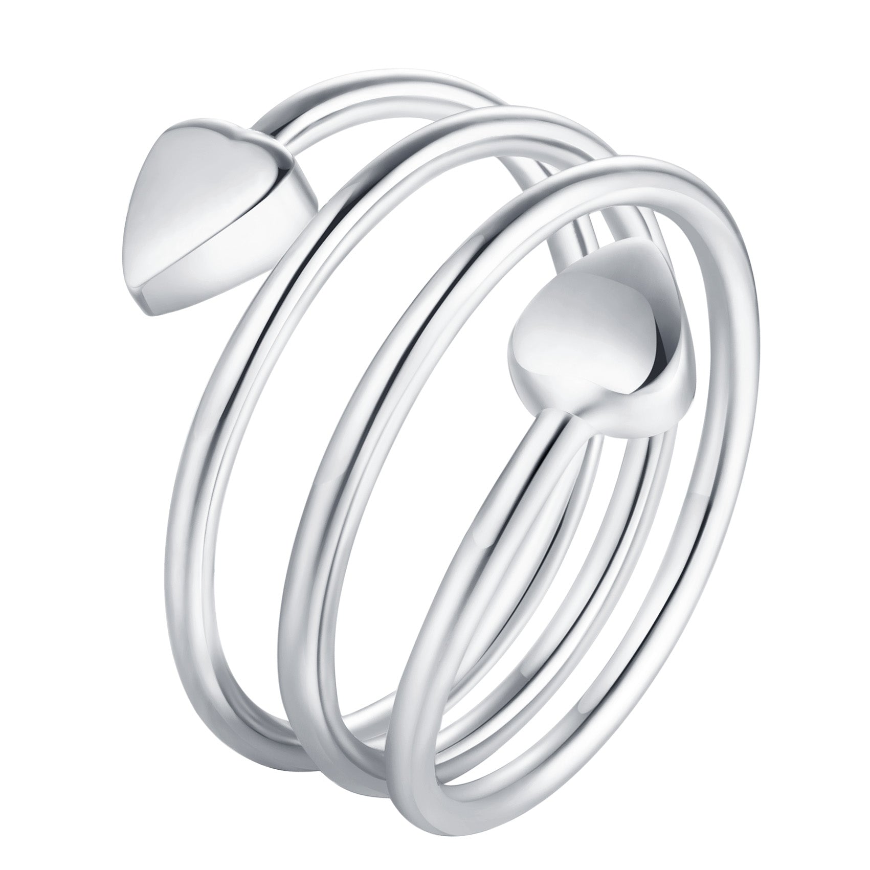 Women's Love Heart Magnets Copper Rings