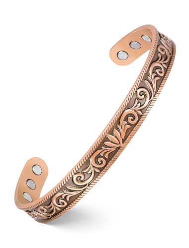 Feraco Copper Bracelet for Women Arthritis & Joint, Magnetic Bracelets for Women Pain Relief